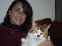 Dr. Kuty and her beautiful feline Kupenda